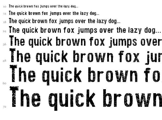 Texture Road font waterfall